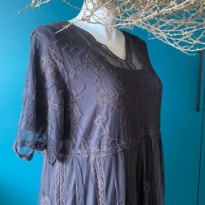 Charcoal layered dress